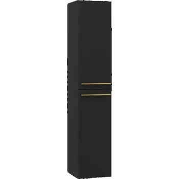 Koupelnový nábytek EBS Urban Vysoká skříňka 35x170cm L/P, černá mat-madlo bronz URBANV35CMZ
