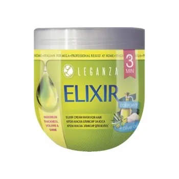 Vlasová regenerace LEGANZA: Elixír krémová maska na vlasy s kolagenem a olivovým olejem 1000ml K2999