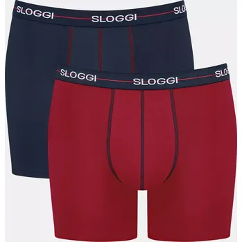 Boxerky Pánské boxerky Start Short C2P box - červené M008 - SLOGGI BLUE 4