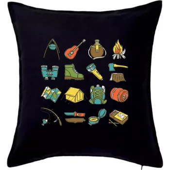 Polštář Camping set - Polštář 50x50 - 50x50 - Pouze potah ( Černá )