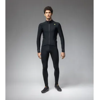 cyklistický dres ALÉ Cycling Clothing Pánský zateplený cyklistický dres ALÉ KLIMATIK K-IDRO, black Velikost: S