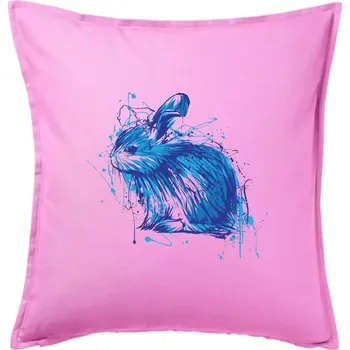 Polštář Králík kaňka - Polštář 50x50 - 50x50 - Pouze potah ( Růžová )