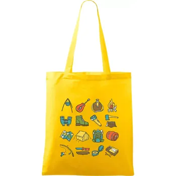 Camping set - Taška bavlněná - 42 x 38 cm ( Žlutá )