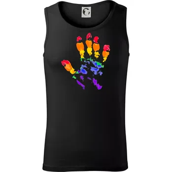 Pánské termoprádlo LGBT hand print - Tílko pánské Core - 2XL ( Černá )