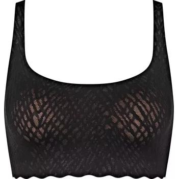 Podprsenka Dámská podprsenka ZERO Feel Bliss Top - BLACK - černá 0004 - SLOGGI BLACK XXL