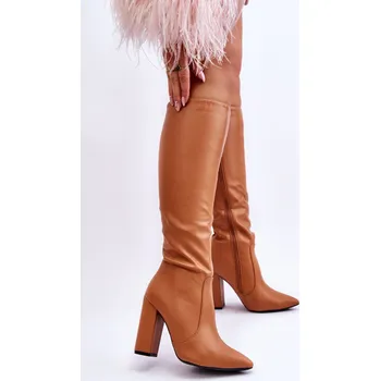 Dámské kozačky Kozačky na podpatku model 220513 Step in style 40