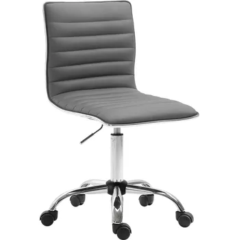 Barová židle LRCZ Pracovní stolička Alamosa imitace kůže Barva: šedá