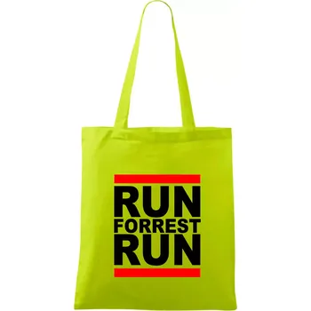 Run Forrest Run - Taška bavlněná - 42 x 38 cm ( Limetková )