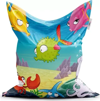 Sedací pytel Sablio Sedací vak Classic Podmořský svět 2 - 150x100 cm