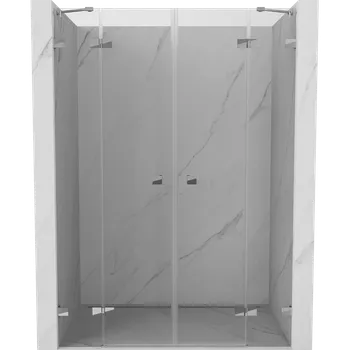 Sprchové dveře Mexen Lunar Duo sprchové dveře otvírací 140 cm, průhledné, chrom - 834D-140-000-01-00 Sprchové dveře