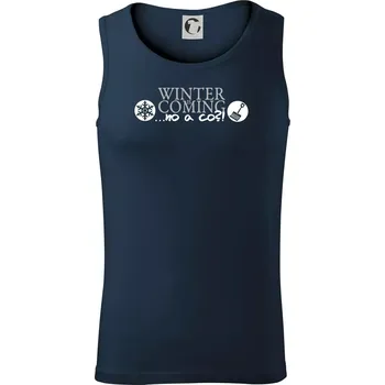 Pánské termoprádlo Winter Is Coming parodie - Tílko pánské Core - L ( Námořní modrá (velmi tmavá - téměř černá) )