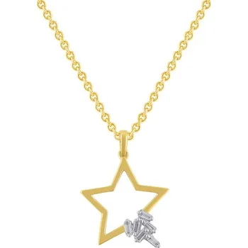 Přívěsek Zlatý přívěsek s diamantem ve tvaru hvězdy Ryanna