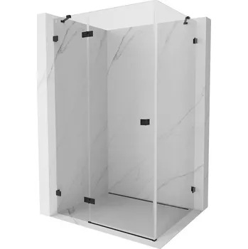 Sprchové dveře Mexen Lunar levé sprchové dveře 75 x 80 cm, transparentní, černé - 834-075-080-70-00-L Sprchové kouty