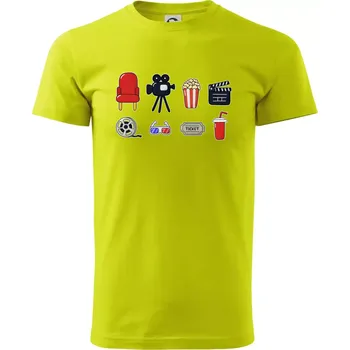 Filmové triko - Klasické pánské triko vyšší gramáže - S ( Limetková )