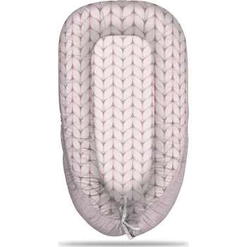 Hnízdečko pro miminko Sablio Hnízdečko pro miminko Bledě růžové pletení