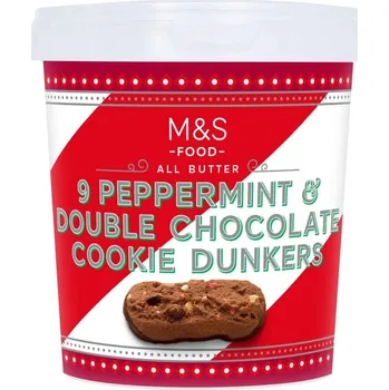 Marks & Spencer Mátové máslové sušenky s čokoládou