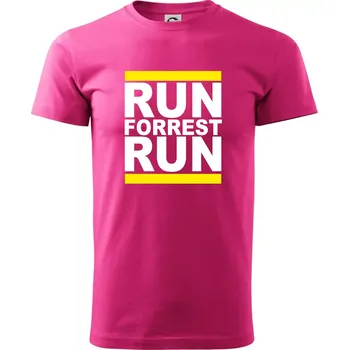 Pánská móda Run Forrest Run - Klasické pánské triko vyšší gramáže - L ( Purpurová )