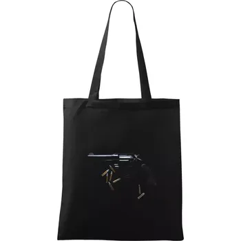 Zbraň a náboje - Taška bavlněná - 42 x 38 cm ( Černá )