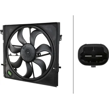 Chladič motoru Větrák, chlazení motoru HELLA 8EW 366 420-441