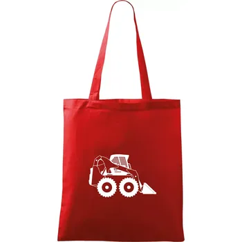 Nákupní taška Bobik velký kolový - Taška bavlněná - 42 x 38 cm ( Červená )