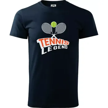 Pánské tričko Tennis legend - Triko extra velké (5-8XL) - 7XL ( Námořní modrá (velmi tmavá - téměř černá) )
