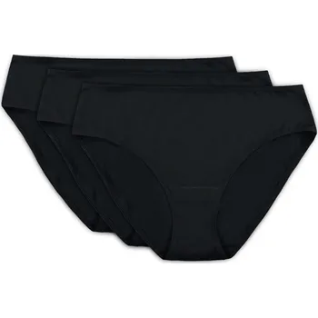 Kalhotky Dámské kalhotky GORTEKS Diana cotton panty triple pack BLACK 42
