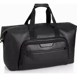 PORSCHE DESIGN Roadster Leather Weekender Zavazadlo taška velká cestovní s vnitřním organizérem a kapsami na zip černá (Cestovní taška vyrobená z měkké telecí kůže s velkým hlavním prostorem a úchytem na kufr.)