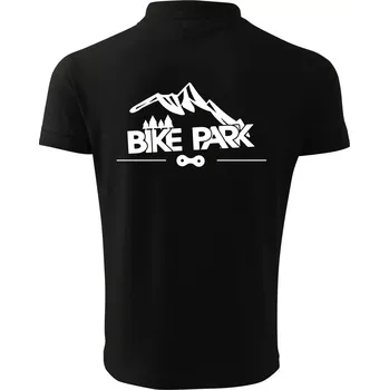 Pánská košile Bike park hory - Polokošile pánská Pique Polo 203 - 2XL ( Černá )