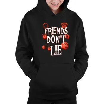 Žertovný předmět Friends don't lie– pro fanoušky seriálu Stranger Things - dětská mikina s kapucí- Tričkový.cz