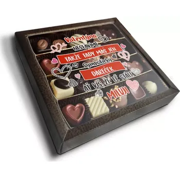 Bonboniéra Sablio Pralinky Valentýna neslavíme ... - 20 ks pralinek