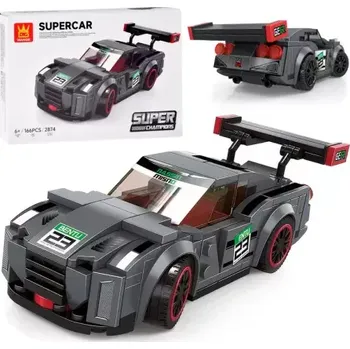 ostatní stavebnice Stavebnice Technic Sportovní auto šedé, 166 dílů.