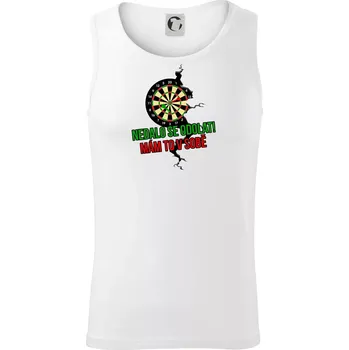 Nedalo se odolat, mám to v sobě šipky - Tílko pánské Core - S ( Bílá )