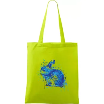 Králík kaňka - Taška bavlněná - 42 x 38 cm ( Limetková )