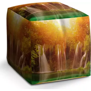 Taburet Sablio Taburet Cube Vodopád: 40x40x40 cm