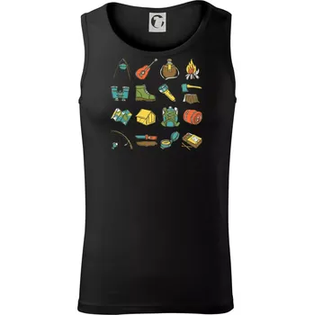 Pánské termoprádlo Camping set - Tílko pánské Core - S ( Černá )