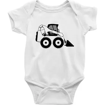 Kojenecké oblečení Bobik velký kolový - Body kojenecké s krátkým rukávem - Krátký r. 12-18 měs ( Bílá )