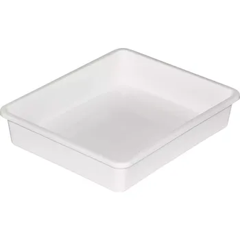 Máslenka Moser Plastová skladovací miska, bílá, výška: 50 mm, délka: 240 mm, šířka: 210 mm