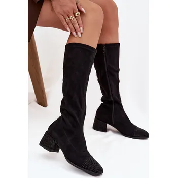 Dámské kozačky Kozačky na podpatku model 220220 Step in style 37