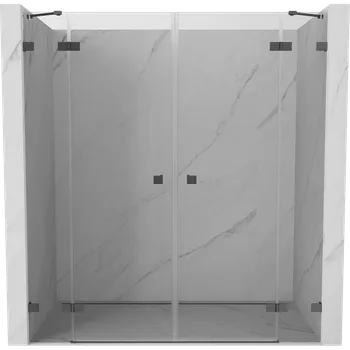 Sprchové dveře Mexen Lunar Duo sprchové dveře otočné 170 cm, transparentní, gun metal - 834D-170-000-95-00 Sprchové dveře
