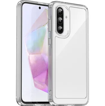 Pouzdro na mobilní telefon Hurtel Kryt Outer Space pro Samsung Galaxy A26 s flexibilním rámem - průhledný