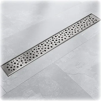 sprchový žlab Lineární podlahový žlab Tropfen 110 cm s podlahovým sifonem z nerezové oceli M14752