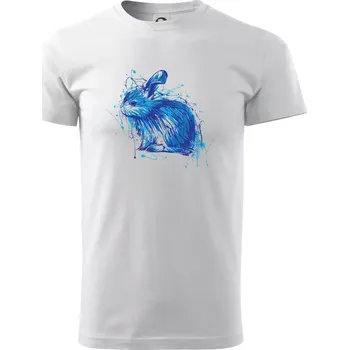 Pánské tričko Králík kaňka - Triko extra velké (5-8XL) - 6XL ( Bílá )