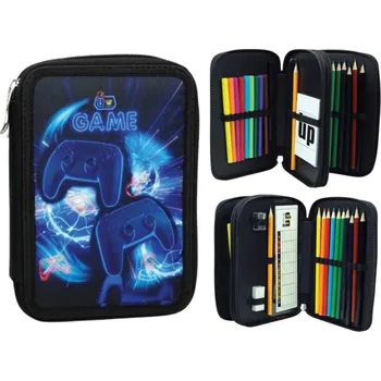 Penál VYBAVENÝ DVOUPATROVÝ PENÁL GAME Gimsa 357-26100 Velikost: uni