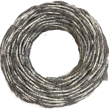 Věnec vázaný šedý, 40 cm