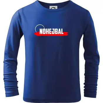 Chlapecké tričko Nohejbal nápis - Triko dětské Long Sleeve - 158 cm/12 let ( Královská modrá )