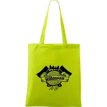 Hard Work Woodsman - Taška bavlněná - 42 x 38 cm ( Limetková )