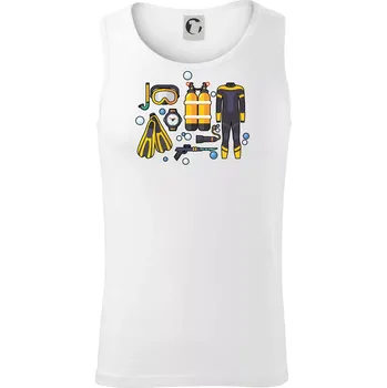 Potápěčská výzbroj - Tílko pánské Core - 2XL ( Bílá )