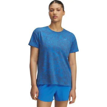 Dámské tričko Dámské funkční tričko s krátkým rukávem Under Armour VANISH ENERGY SS 2.0 TEE PRINT TEE W modré 1389222-402 - L | UK 12 | US 13