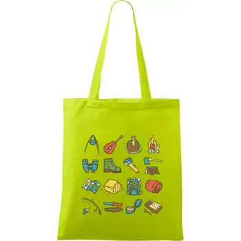 Camping set - Taška bavlněná - 42 x 38 cm ( Limetková )