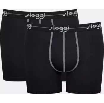 Boxerky Pánské boxerky Start Short C2P box - BLACK - černé 0004 - SLOGGI BLACK 4